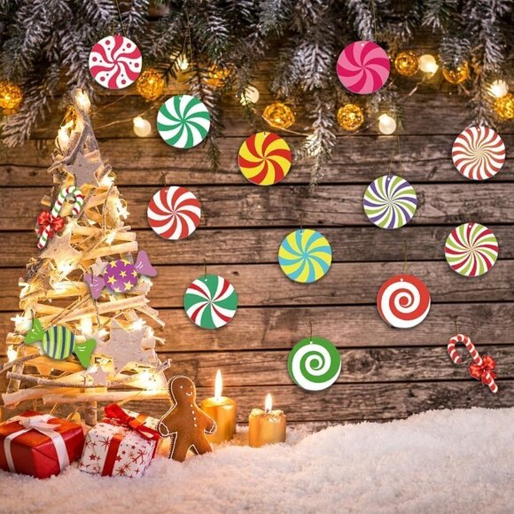 16 PCS Double Sided Christmas Hanging Decorations - Picture 6 of 6